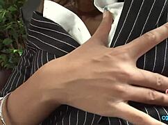 Secretary's Dildo Hump Bursts Into Wild Office Orgasm