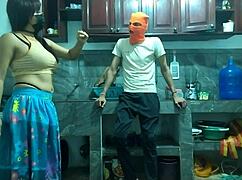 uhh from flaccid to this big erect penis... 25yo guy jerks off in kitchen waitin for best friend