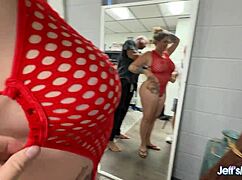 Bbw Jasmine teases big black cock backstage for upcoming fuck
