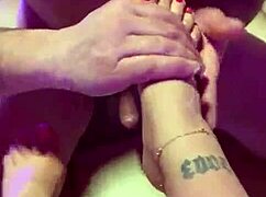 erotic barefoot feet get wild fetish footjob action!!