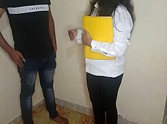 secretary begs boss for raise with dirty bathroom creampie sex