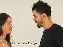 karolin gomez, show us that big colombian ass sucking juan bustos in your first casting blowjob