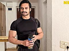 uhh hot desi couple... we got so wet in our romantic hard fuck...