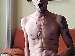 me cumming hard watching huge tattooed spanish monster cock porn