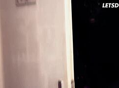 Lucky Horny Teen Fucks Big Black Cock Roommate in Hostel Dorm